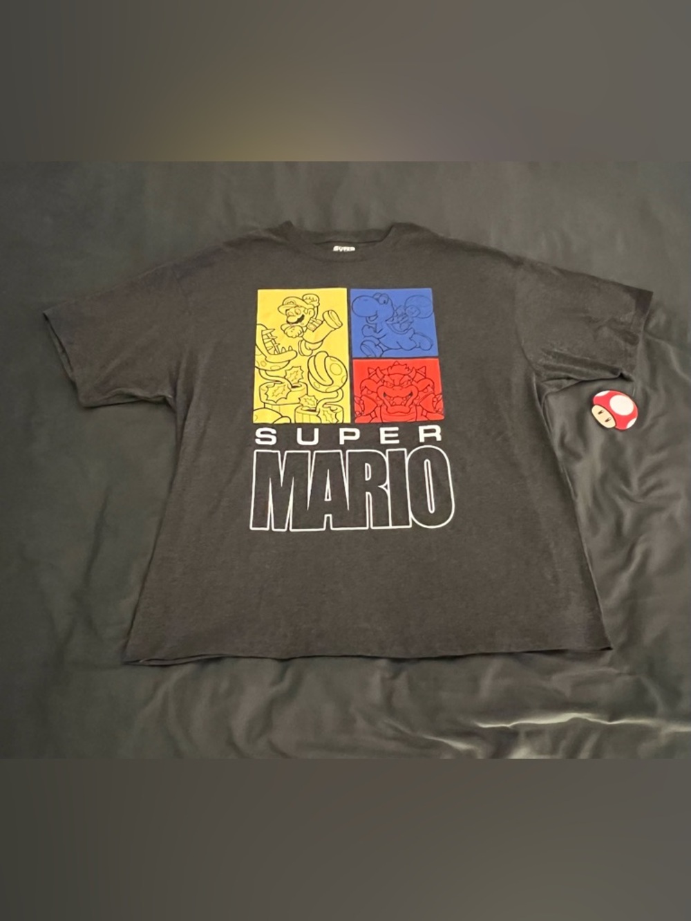 Super Mario Nintendo with Yoshi and Bowser Characters Graphic t-shirt New